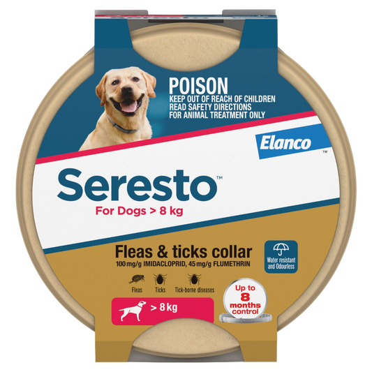 Seresto Collar for Large Dogs 8-Month Flea & Tick Protection