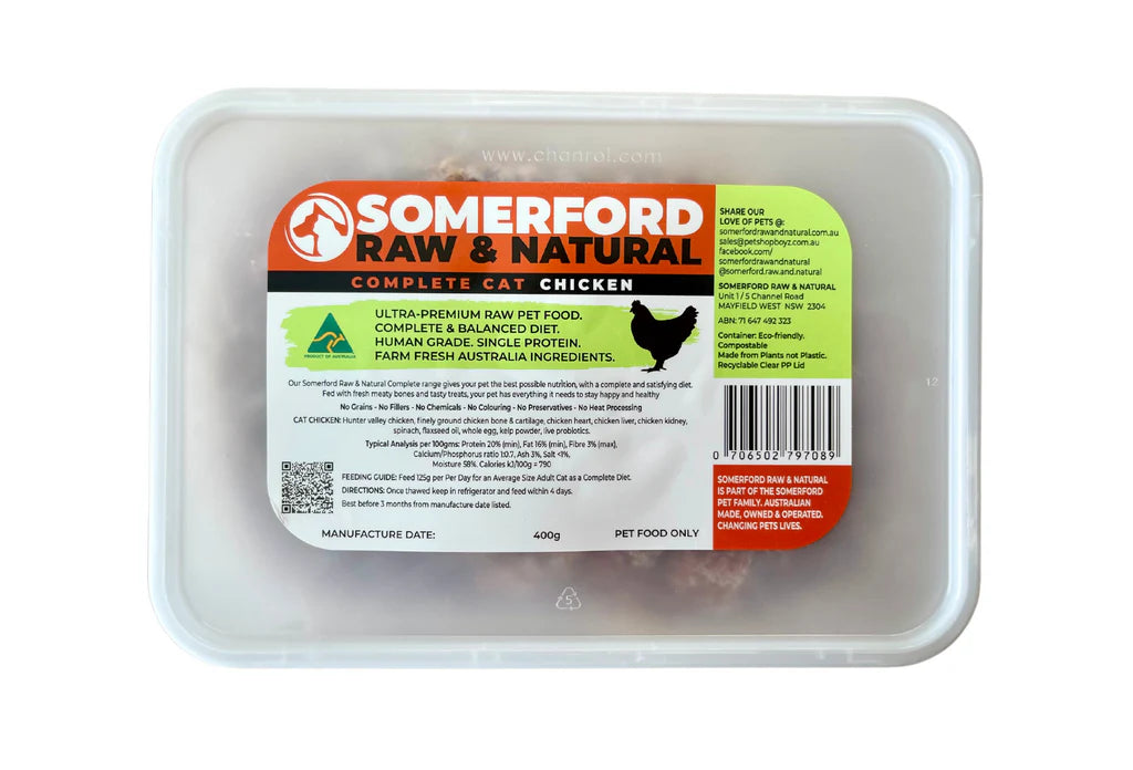 Somerford Raw & Natural Cat Chicken 400g