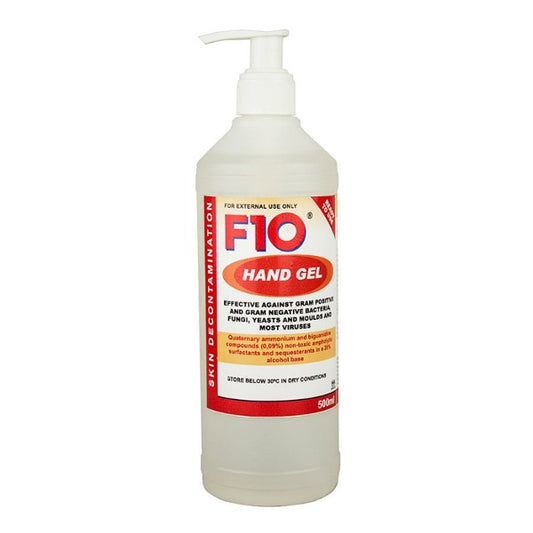 F10 Hand Gel Pump Pack 500ml