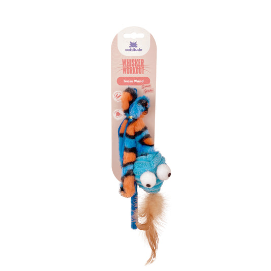 Cattitude Whisker Workout Simon Snake Teaser Wand