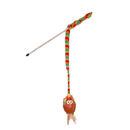 Cattitude Whisker Workout Tim Turkey Teaser Wand