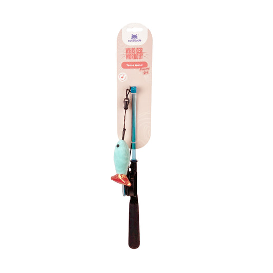 Cattitude Whisker Workout Fishing Rod Teaser Wand