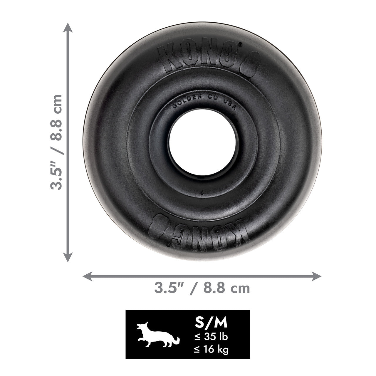 KONG Extreme Donut Rubber Dog Toy
