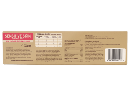 Big Dog Small Dog Sensitive Skin Raw Dog Food (12x125g/1.5kg)