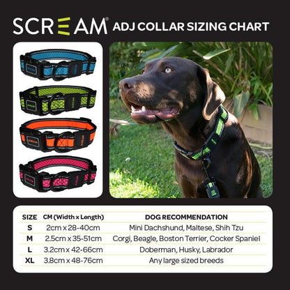 Scream Reflective Collar (Loud Green)