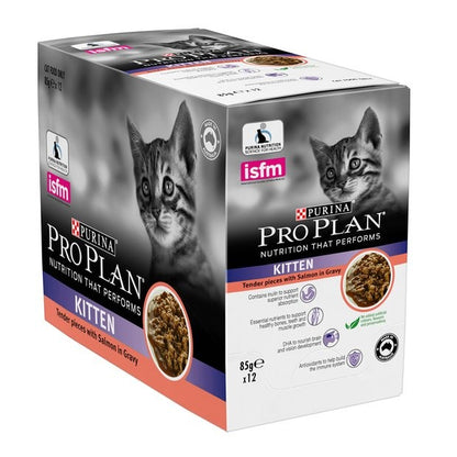 Pro Plan Kitten Salmon Gravy Wet Cat Food Pouches