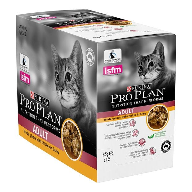 Pro Plan Cat Chicken Gravy Wet Cat Food Pouches