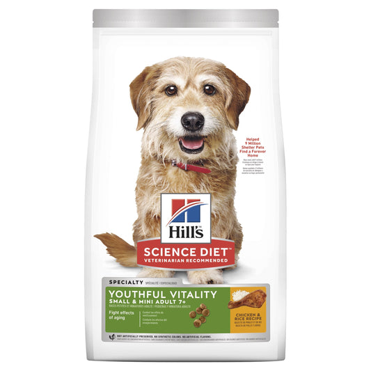 Hill's Science Diet Adult 7+ Youthful Vitality Small & Mini Senior Dry Dog Food