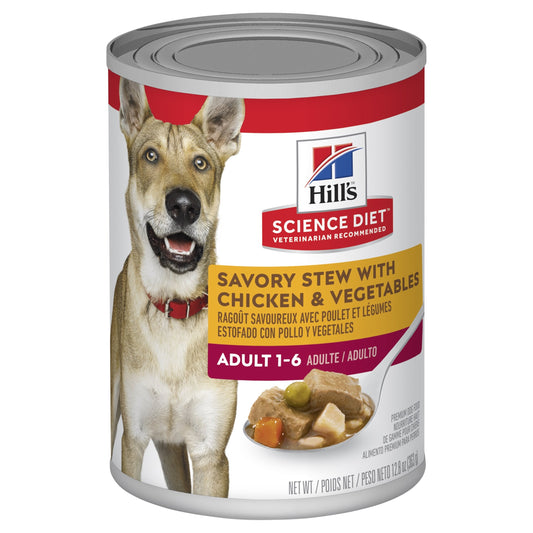 Hill's Science Diet Adult Savory Stew Chicken & Vegetables Canned Dog Food