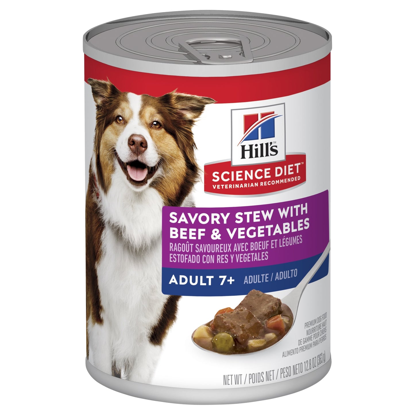 Hill's Science Diet Adult 7+ Savoury Stew Beef & Vegetables Canned Dog Food