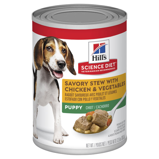 Hill's Science Diet Puppy Savoury Stew Chicken & Vegetables Canned Dog Food