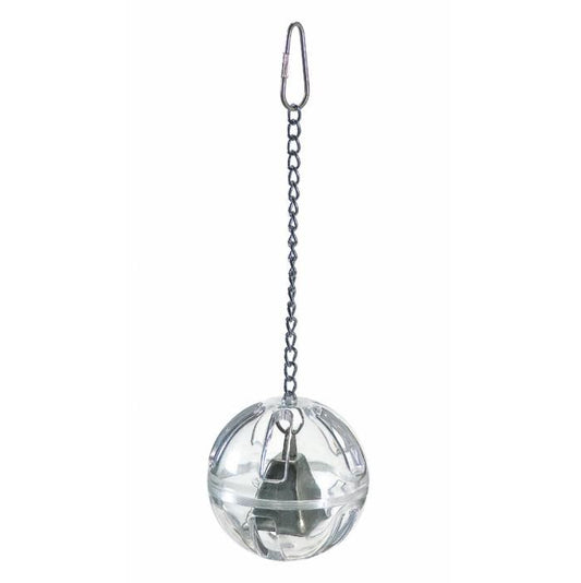 Paradise Foraging Ball With Chain and Bell Bird Toy
