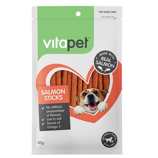Vitapet Salmon Sticks 80g