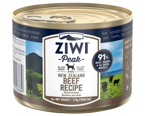 ZIWI Peak Beef Dog Food Can 170g