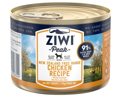 ZIWI Peak Chicken Dog Food Can 170g