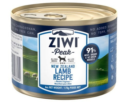 ZIWI Peak Lamb Dog Food Can 170g