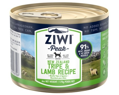 ZIWI Peak Tripe & Lamb Dog Food Cans 170g