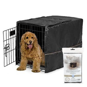 Quiet Time Crate Cover Black Polyester