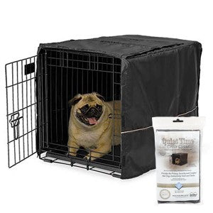 Quiet Time Crate Cover Black Polyester