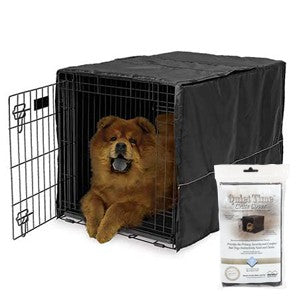 Quiet Time Crate Cover Black Polyester