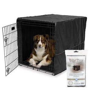 Quiet Time Crate Cover Black Polyester