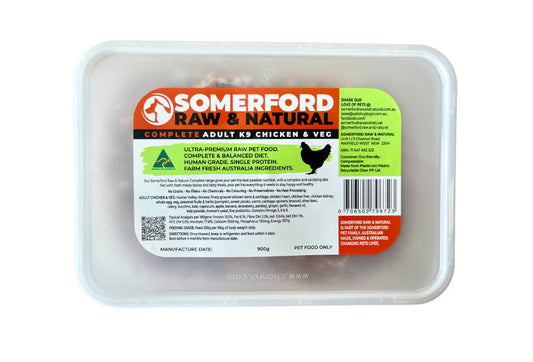 Somerford Raw & Natural Adult Chicken & Vegetable 900g