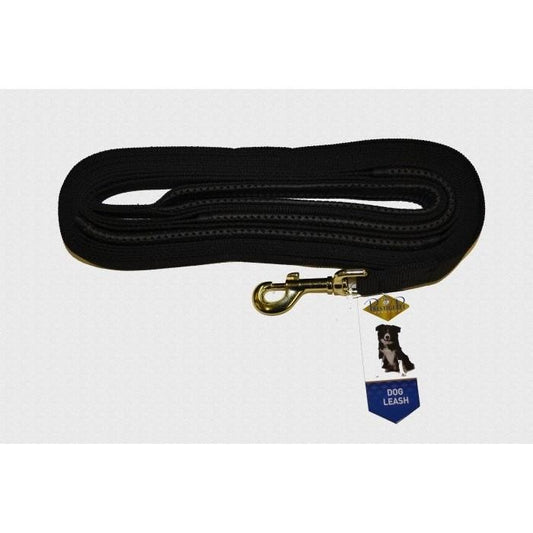 Prestige Nylon Dog Recall Lead Black (1" x 7M Long)