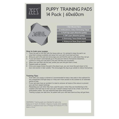 Zeez Puppy Training Pads (60cm x 60cm)