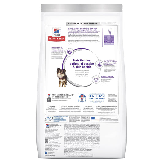 Hill's Science Diet Adult Sensitive Stomach & Skin Small & Mini Chicken Recipe Dry Dog Food
