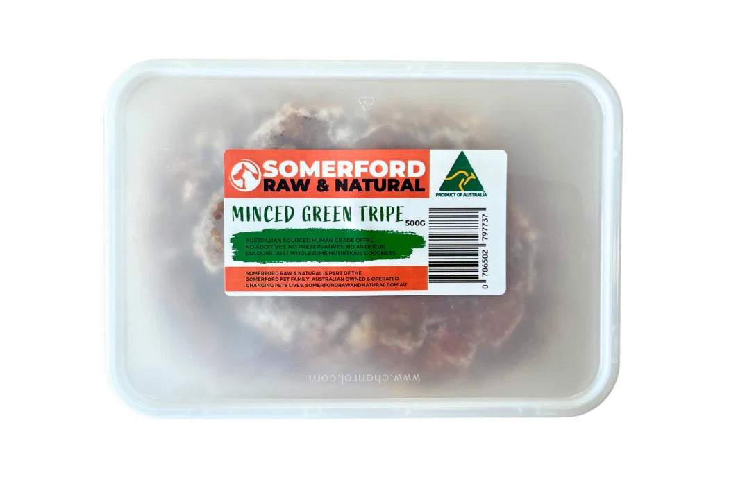 Somerford Raw & Natural Minced Greed Tripe 500g