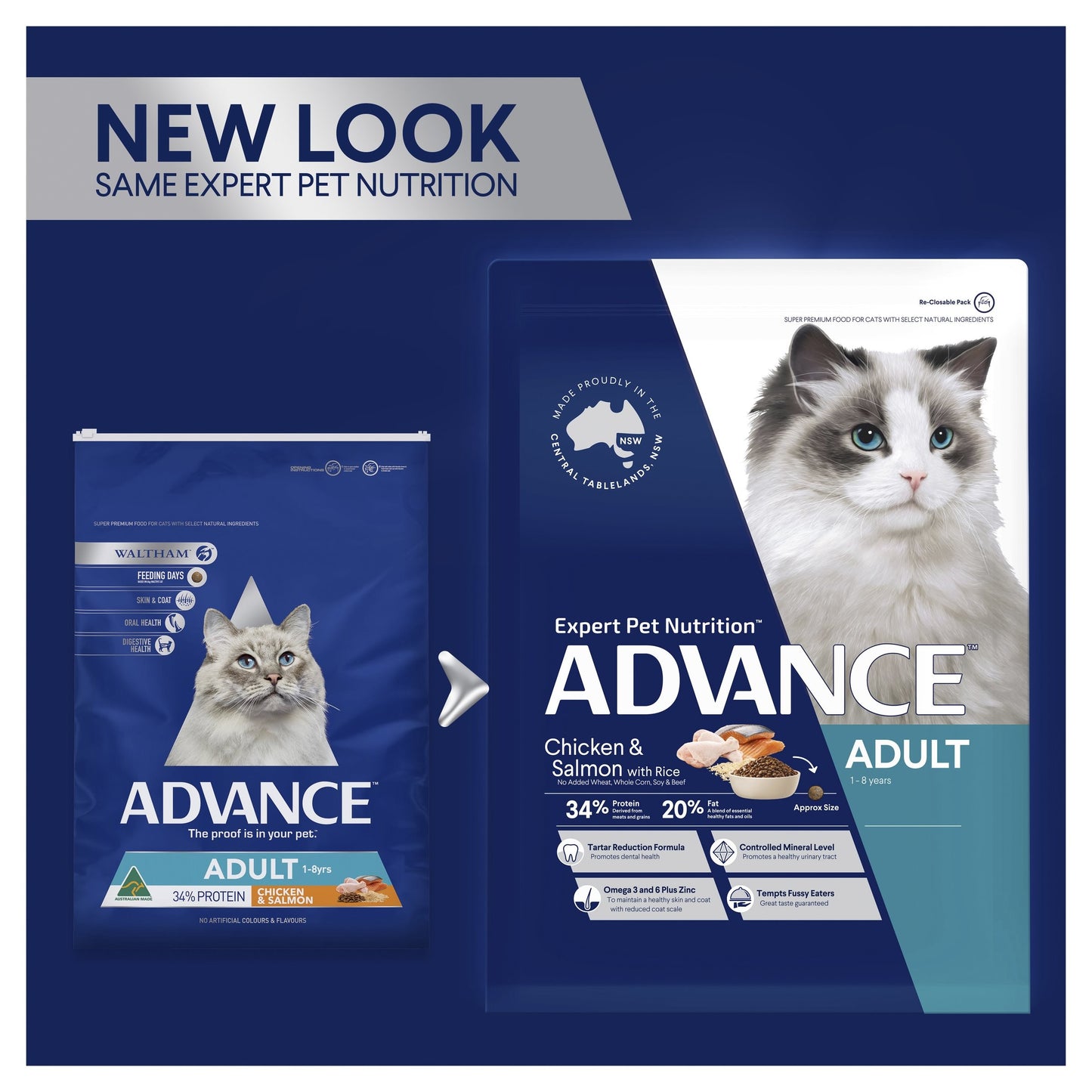 Advance Adult Chicken & Salmon with Rice Dry Cat Food