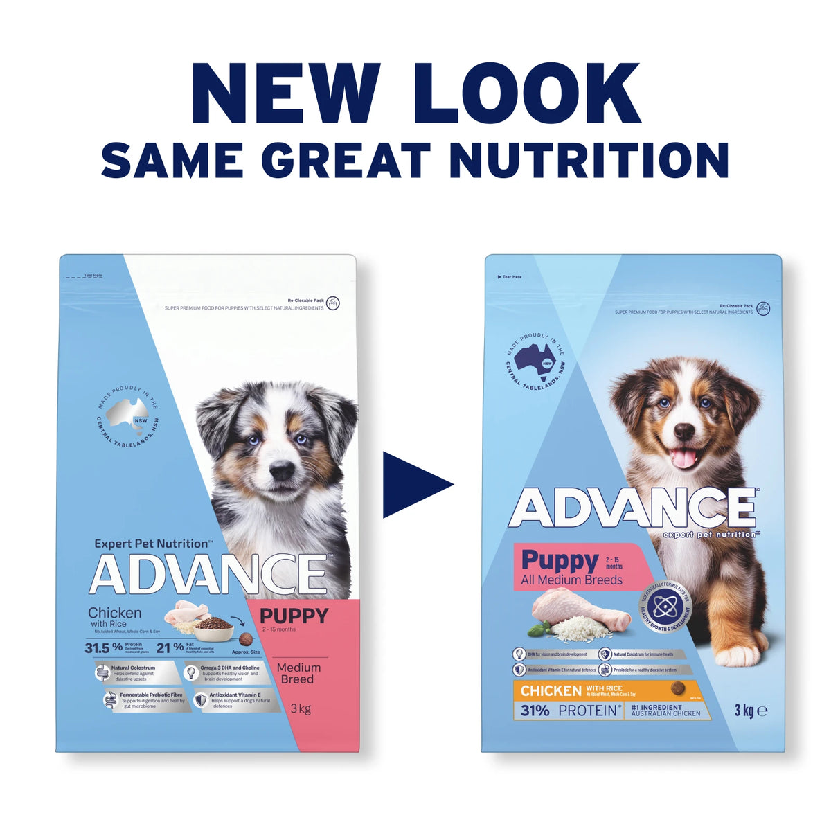Advance Puppy Medium Breed Chicken with Rice Dry Dog Food