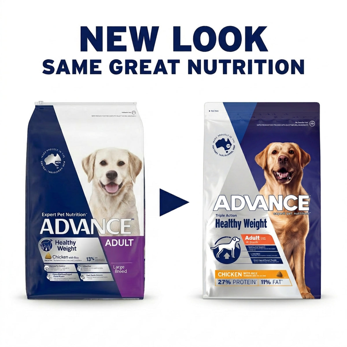 Advance Healthy Weight Adult Large Breed Chicken with Rice Dry Dog Food