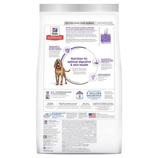 Hill's Science Diet Adult Sensitive Stomach & Skin Large Breed Chicken & Barley Recipe Dry Dog Food