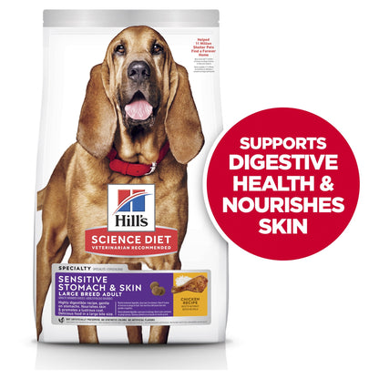 Hill's Science Diet Adult Sensitive Stomach & Skin Large Breed Chicken & Barley Recipe Dry Dog Food