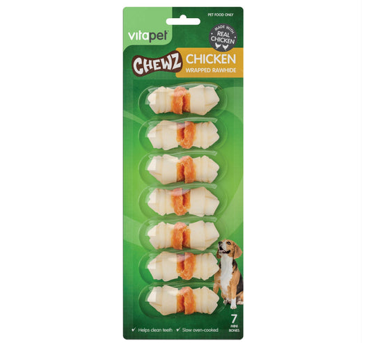 Vitapet Chicken Wrapped Minibone Chews (7pk)