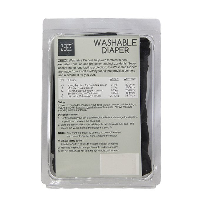 Zeez Washable Diaper Medium (Waist 28-48cm)
