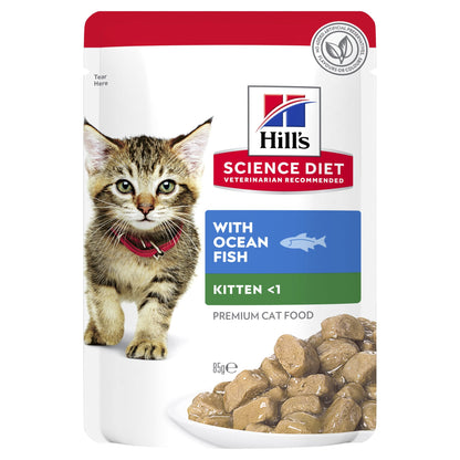 Hill's Science Diet Kitten Ocean Fish Wet Cat Food Pouches