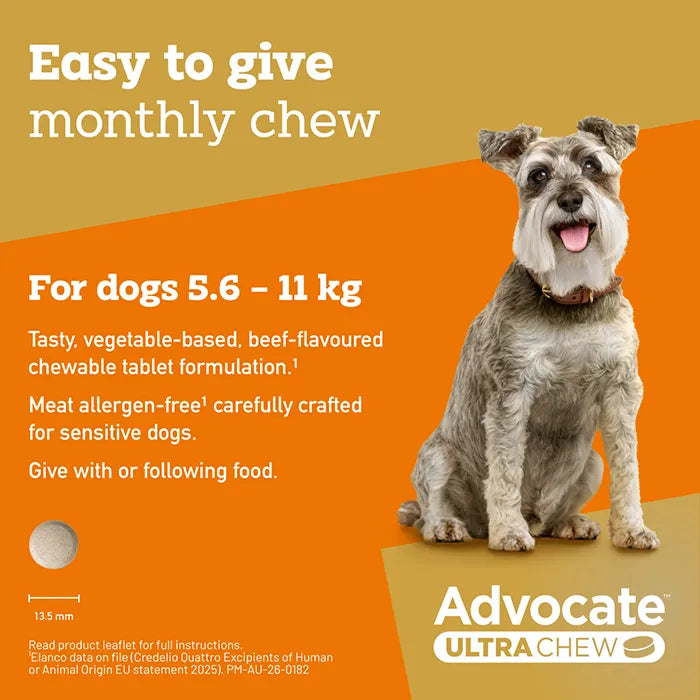 Advocate Ultra Chew for Medium Dogs 5.6-11kg