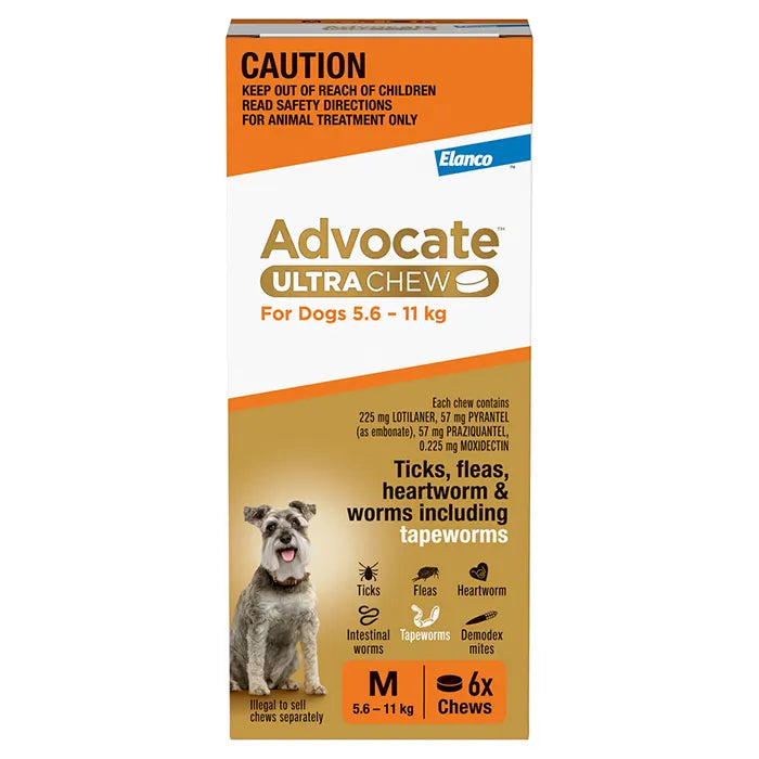 Advocate Ultra Chew for Medium Dogs 5.6-11kg