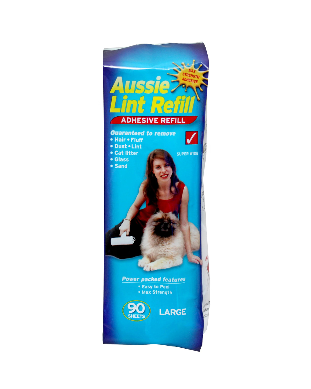 Aussie Lint Roller Refill Large Pet Hair Fur Lint Remover
