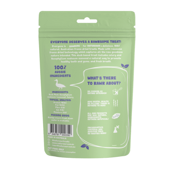 Naturawr Dental Ducks for Dogs 50g