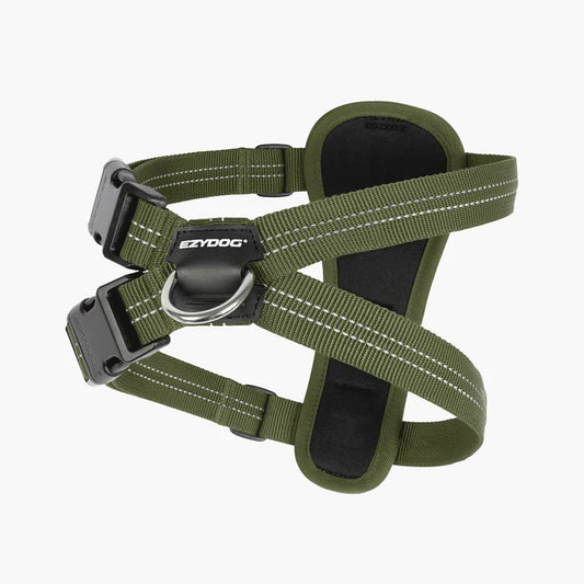 EzyDog Essential Chest Plate Harness Palm Green