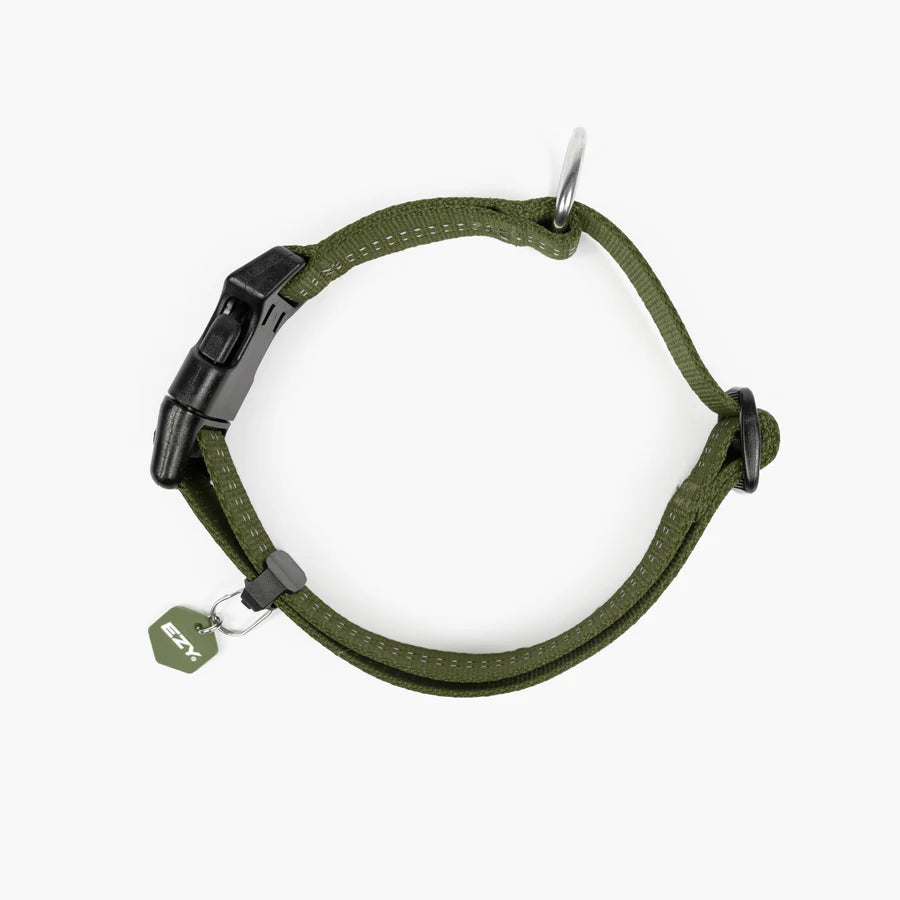 EzyDog Essential Adjustable Collar Palm Green