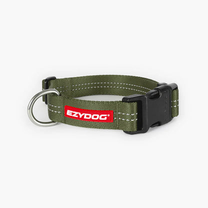 EzyDog Essential Adjustable Collar Palm Green
