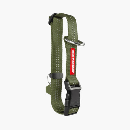 EzyDog Essential Adjustable Collar Palm Green