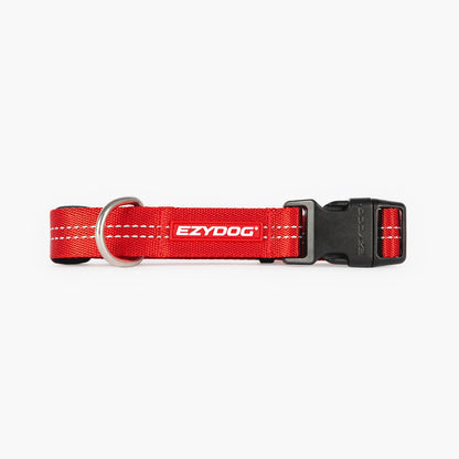 EzyDog Essential Adjustable Collar Red