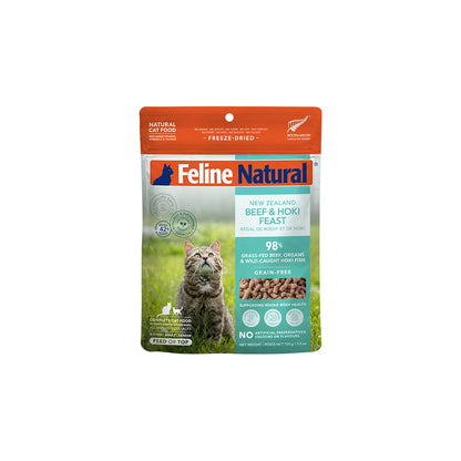 Feline Natural Grain-Free Freeze-Dried Beef & Hoki Cat Food