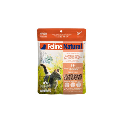 Feline Natural Grain-Free Freeze-Dried Lamb & King Salmon