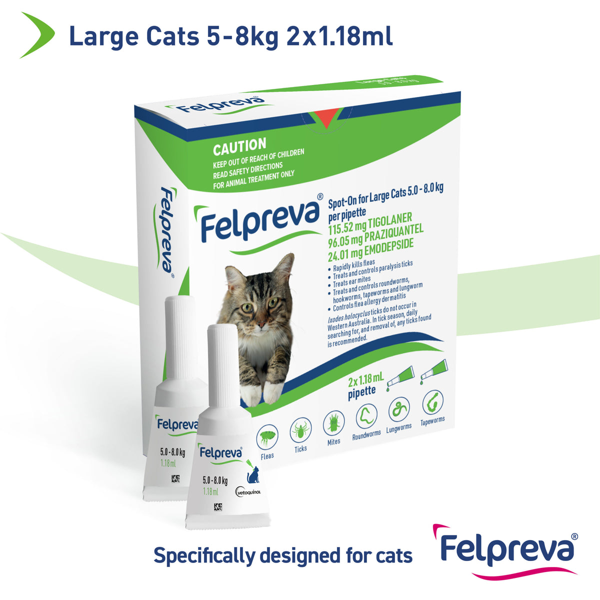 Felpreva Large Cat Spot On 5-8kg